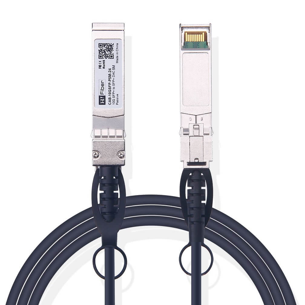 5m(16ft) 10G SFP+ to SFP+ Passive DAC Twinax Cable, 26AWG, Customized