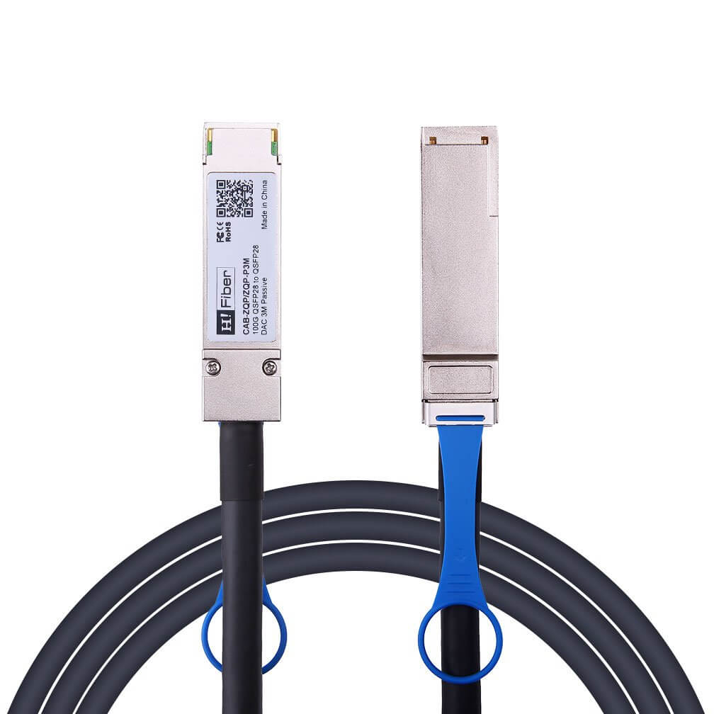 Brocade 100G-QSFP-QSFP-P-3 Compatible 3m(10ft) 100G QSFP28 to QSFP28 Passive DAC Twinax Cable